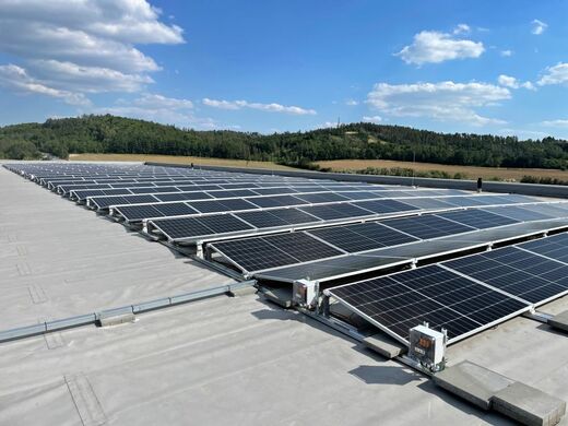 Průmyslová hala, Čebín, 140 kWp